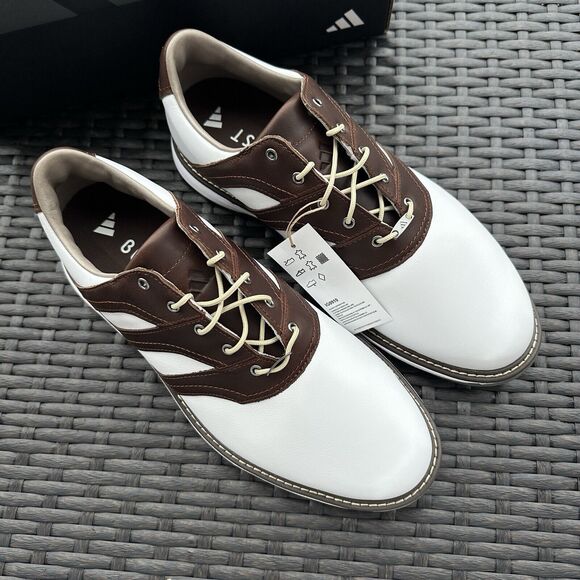 Adidas MC Z-Traxion White/Brown Golf Men's Shoes IG0910 - Picture 3 of 15